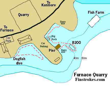 Dive map for Furnace quarry